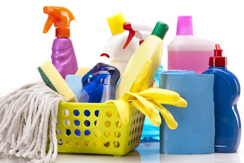 Customer concern being recorded for carpet cleaning service