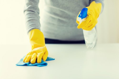 Fresh and organised home interior after domestic cleaning in Finchley