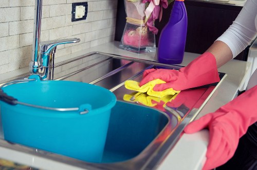 Domestic cleaning in a Finchley flat with modern interiors